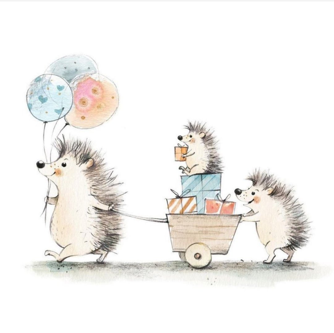 С днем рождения Ежик