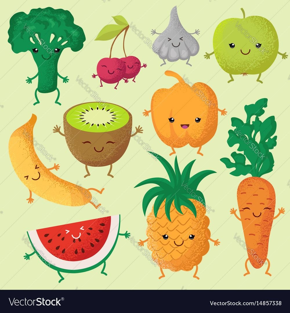 Овощи с мордашками