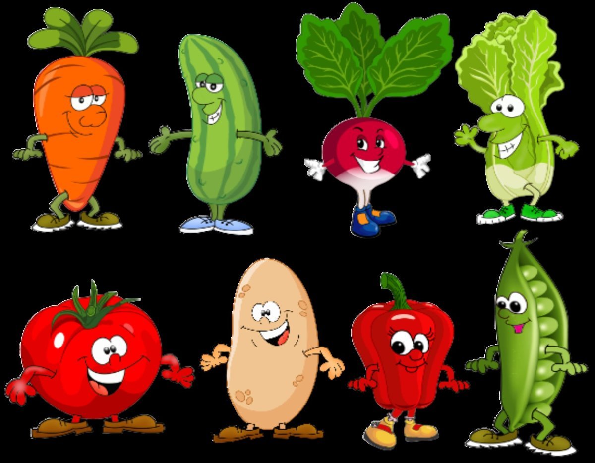 Мультяшные овощи