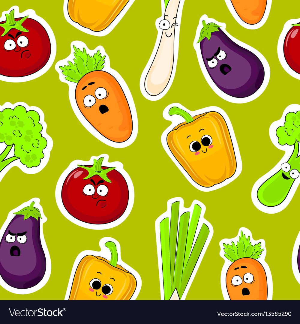 Мультяшные овощи