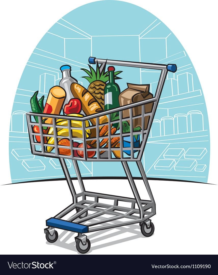 Тележка с продуктами