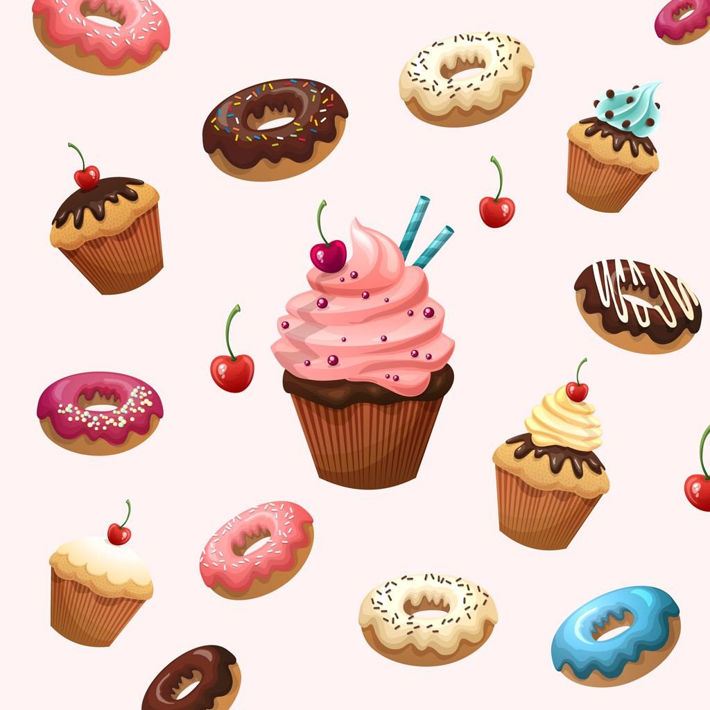 Иллюстрации кондитерских изделий