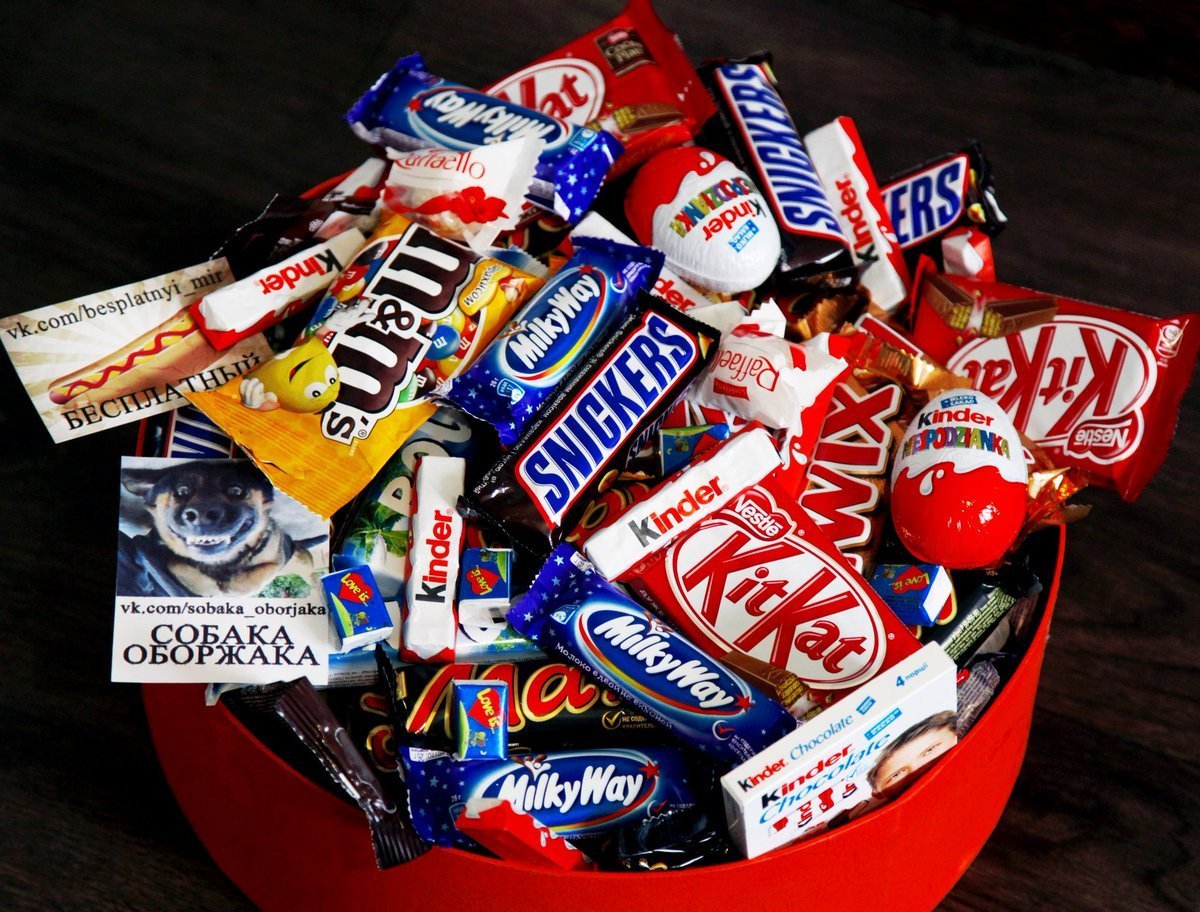 Много шоколадок