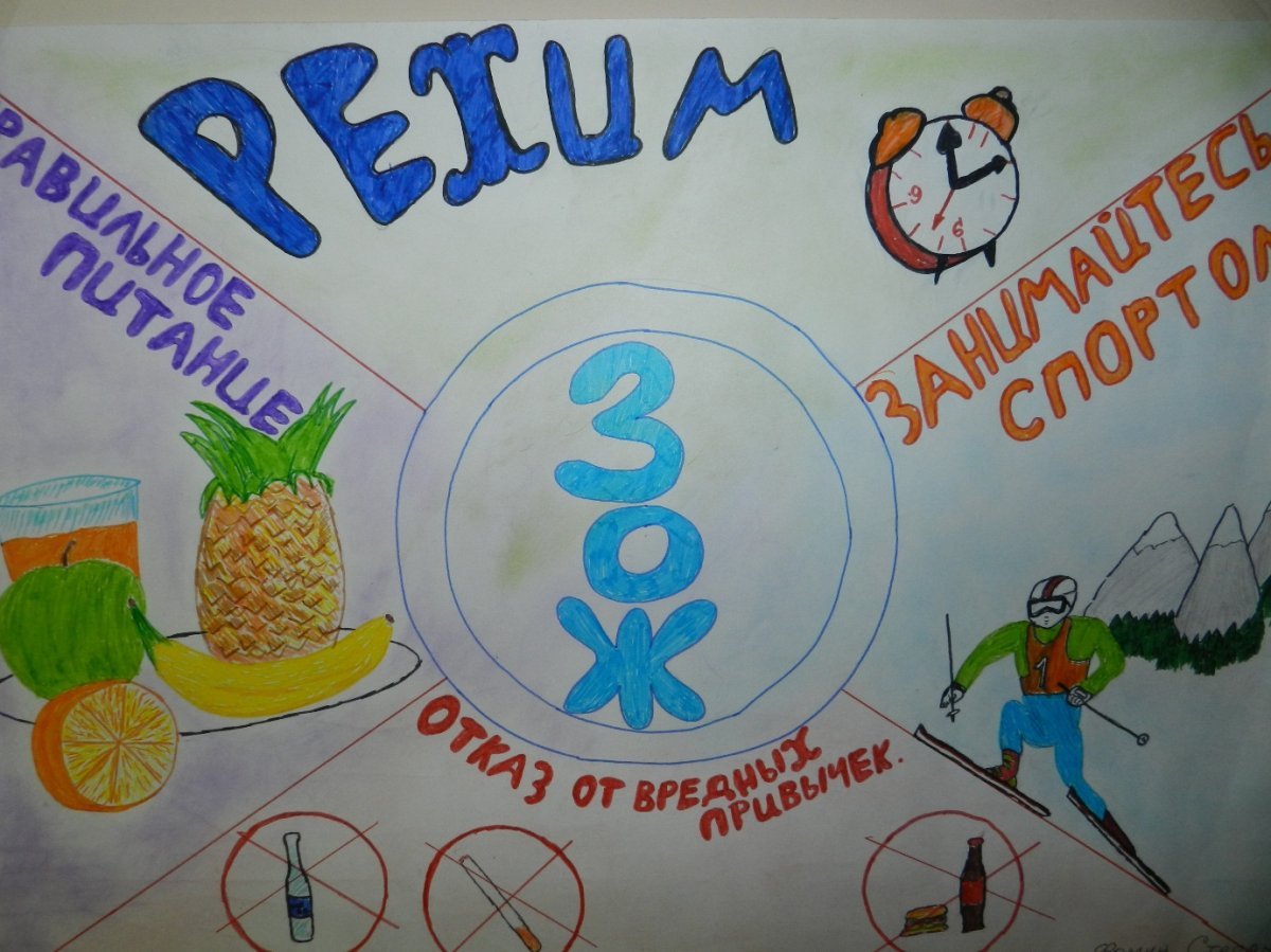 Дерево здоровья в картинках для детей зож