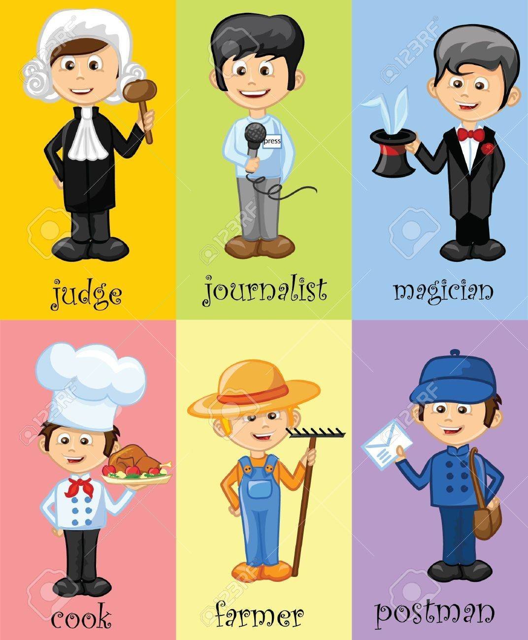 Разные профессии человечки для детей