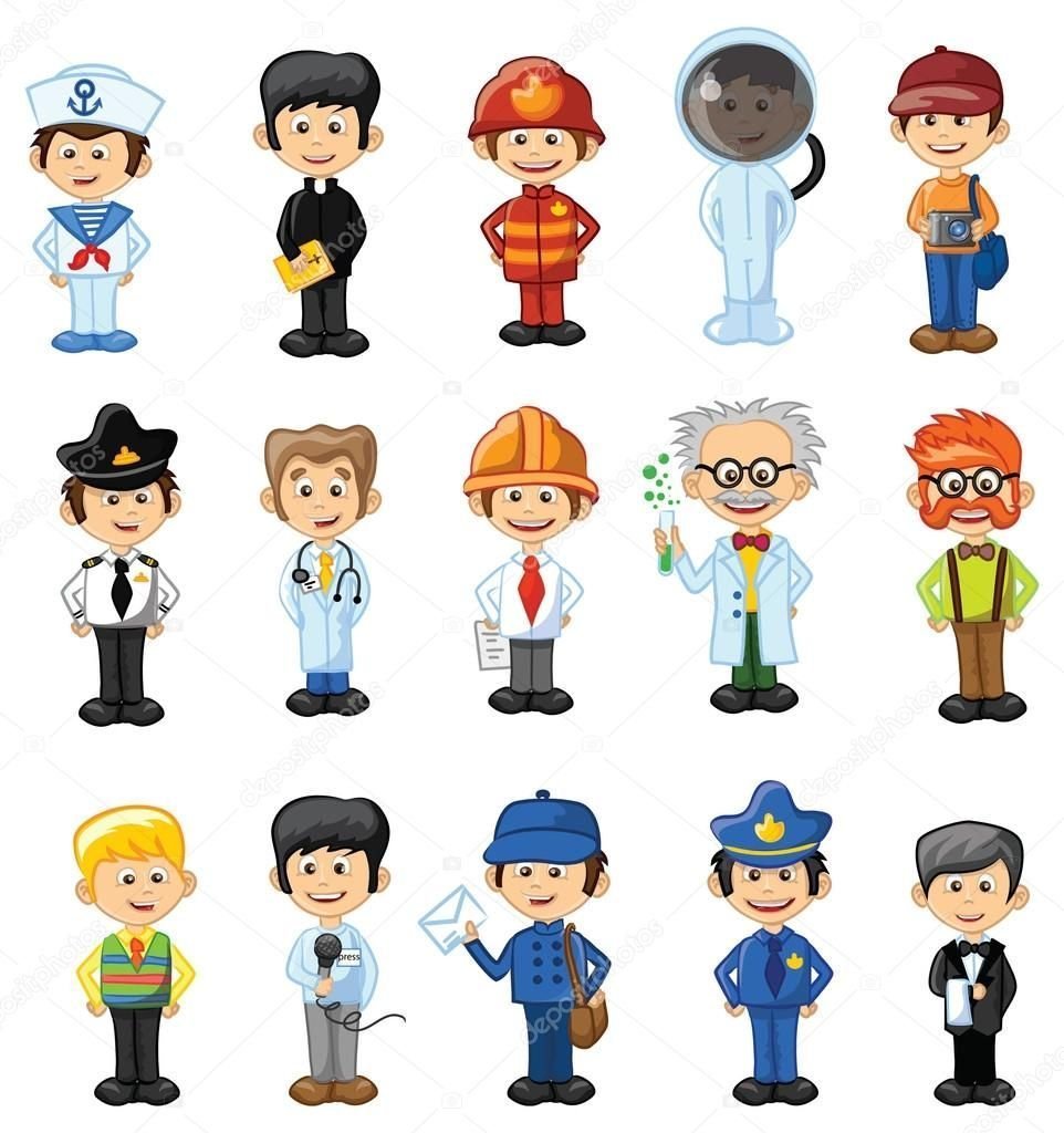 Дети профессии вектор