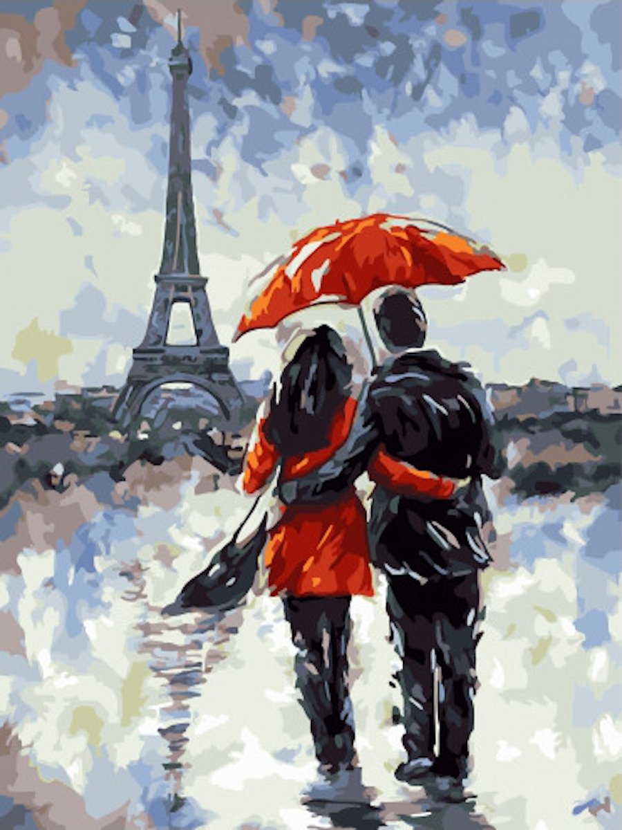 Картина по номерам поцелуй Paintboy