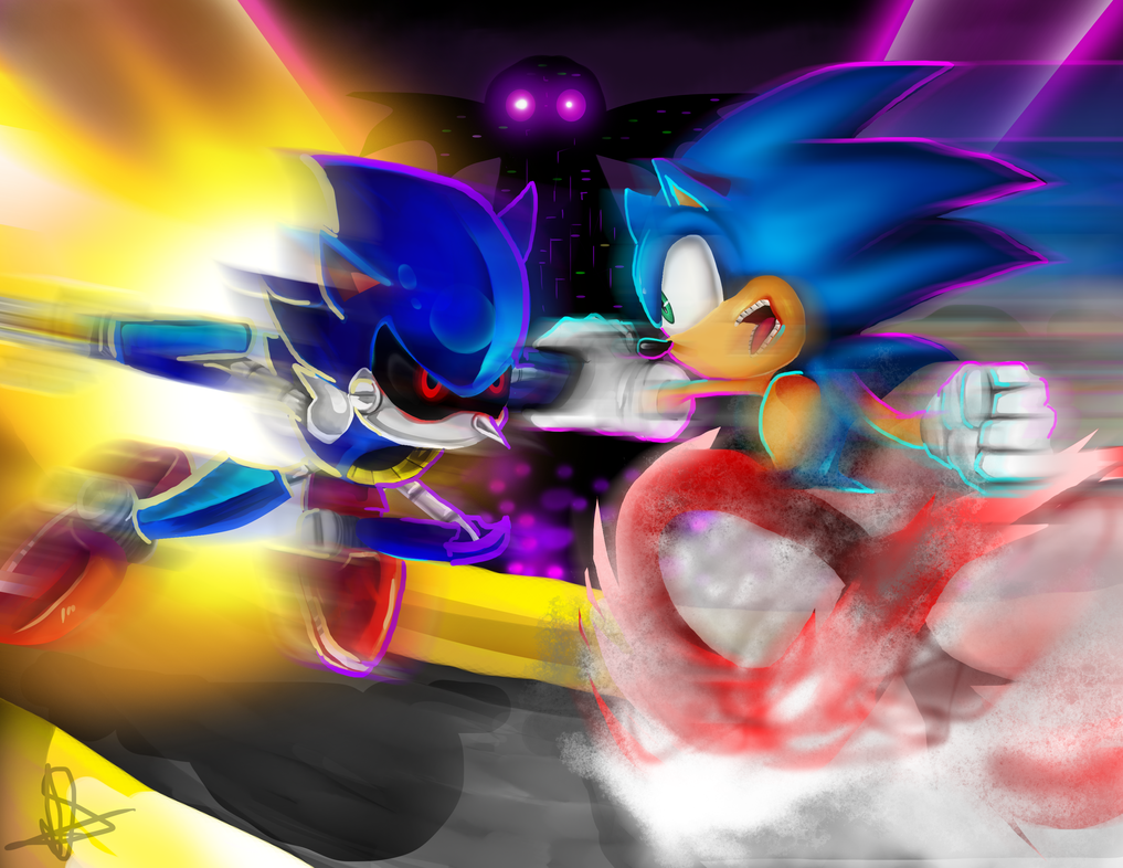 Соник против метал Соник