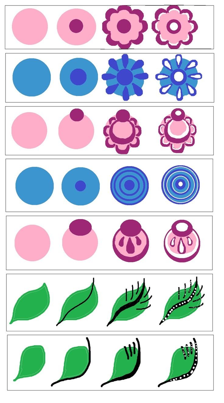 Роспись Городец элементы росписи