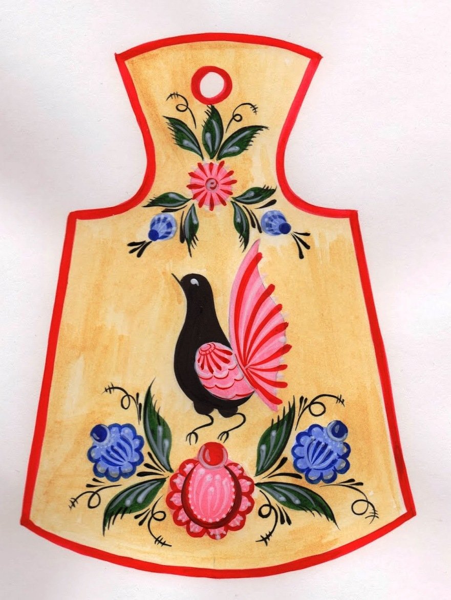 Игра Подбери узор Городецкая роспись