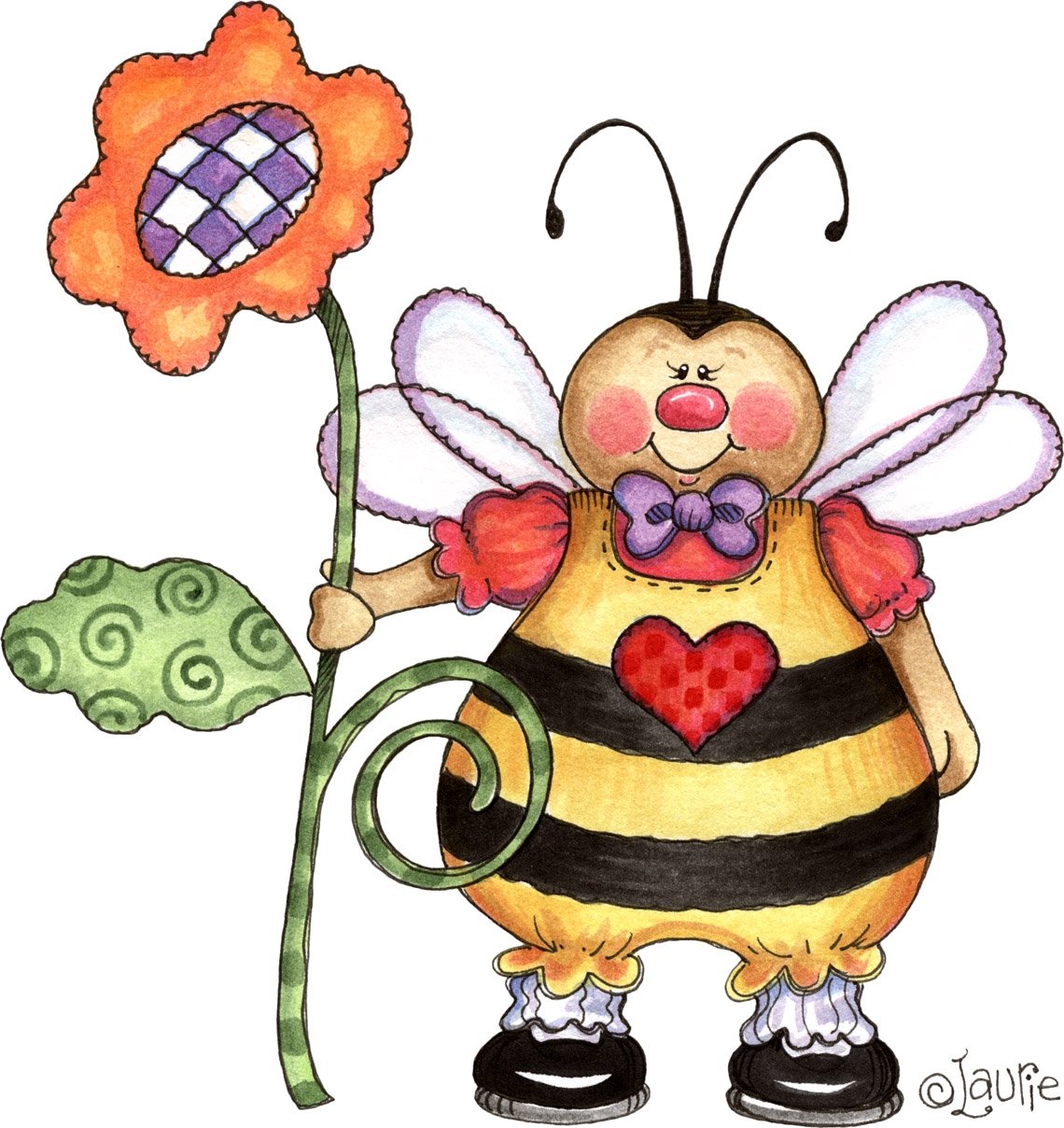 Приглашение на день рождения с пчелкой