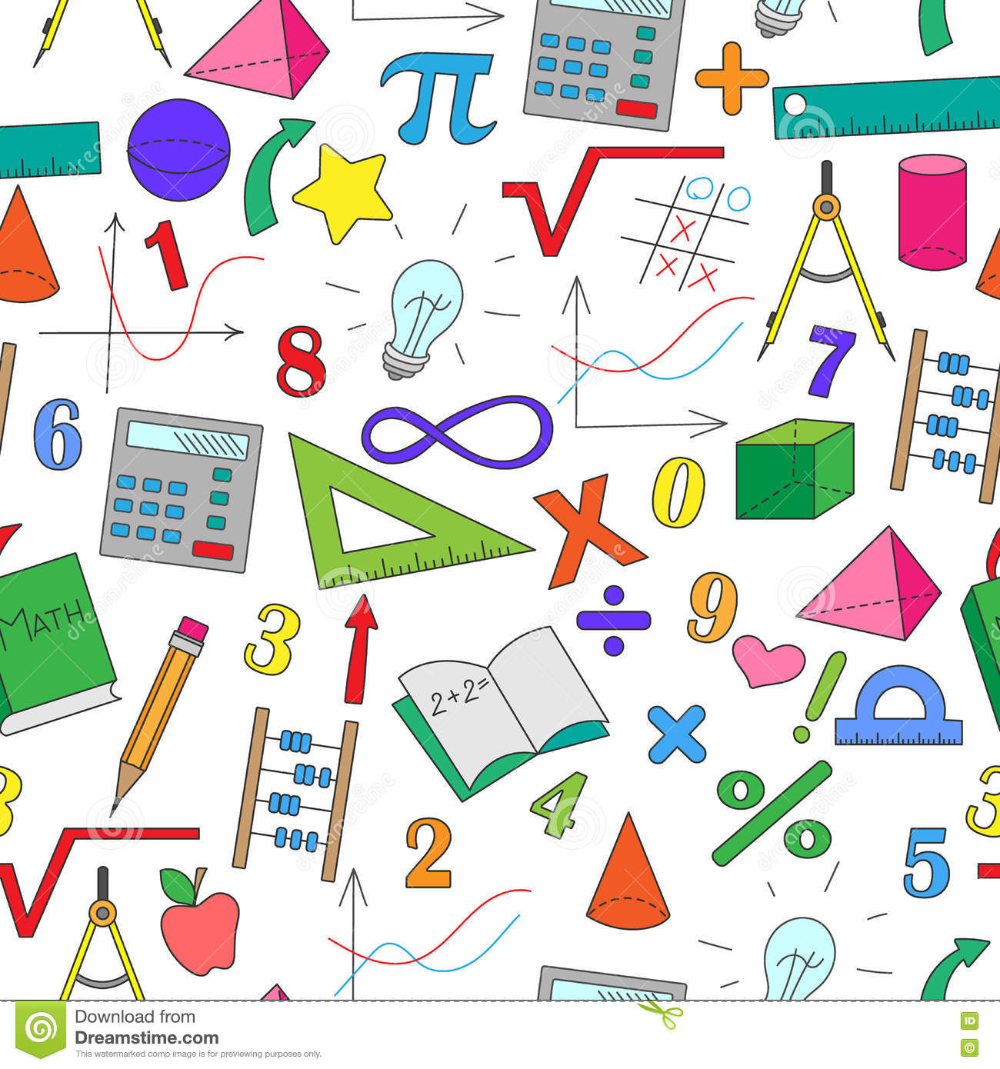 Фон математический для дошкольников