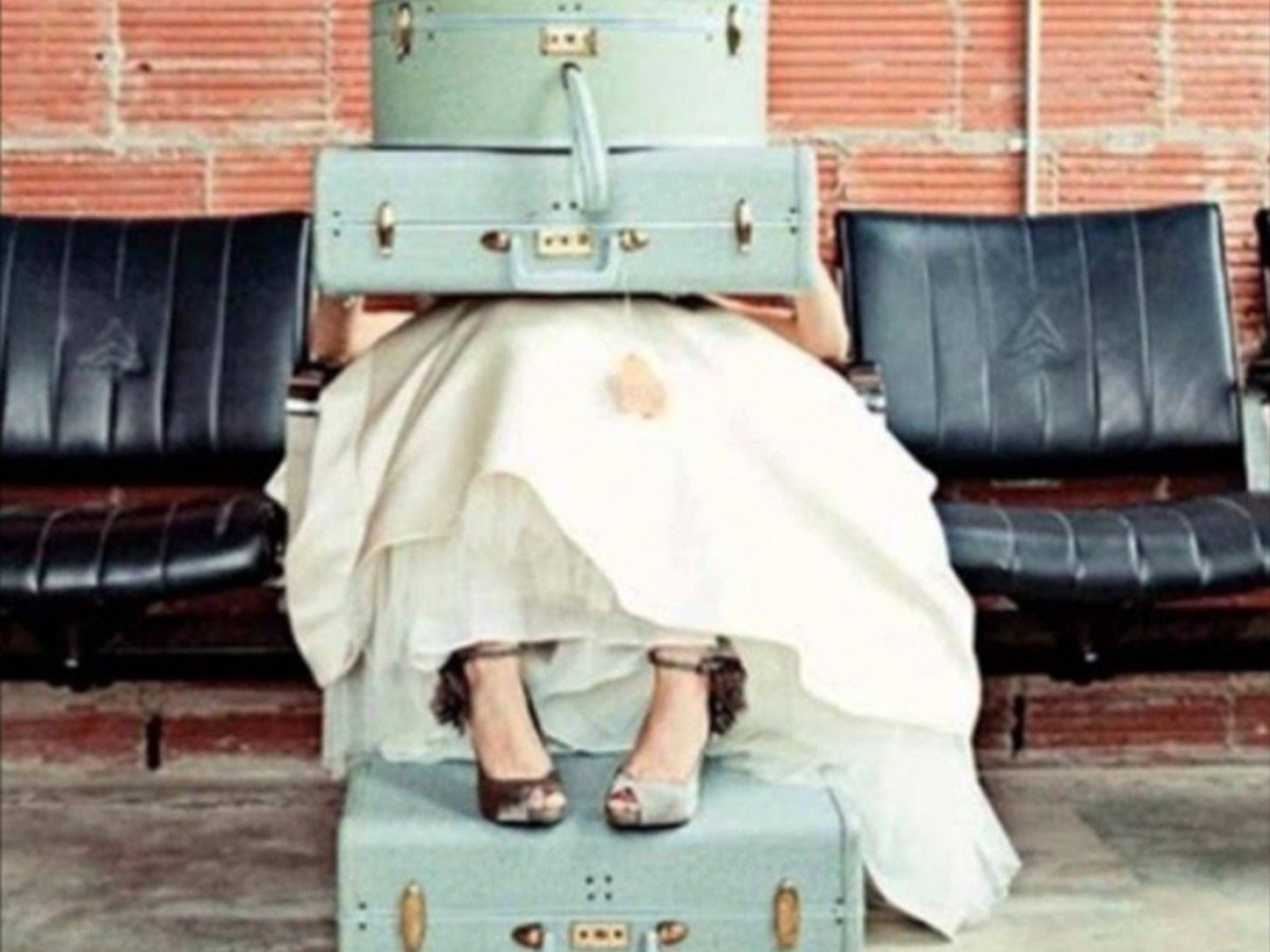 Свадебное платье в чемодане