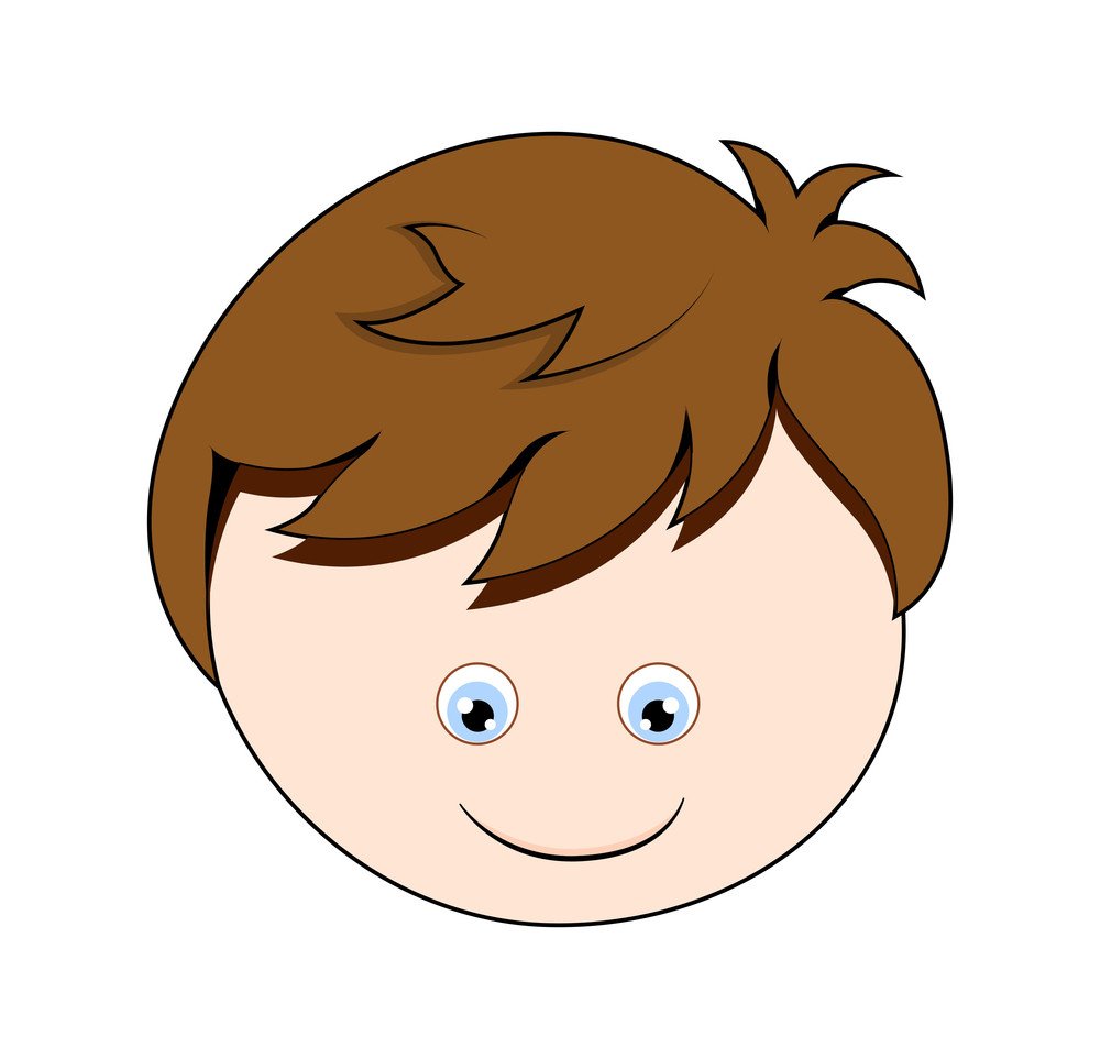 Векторные лица детей