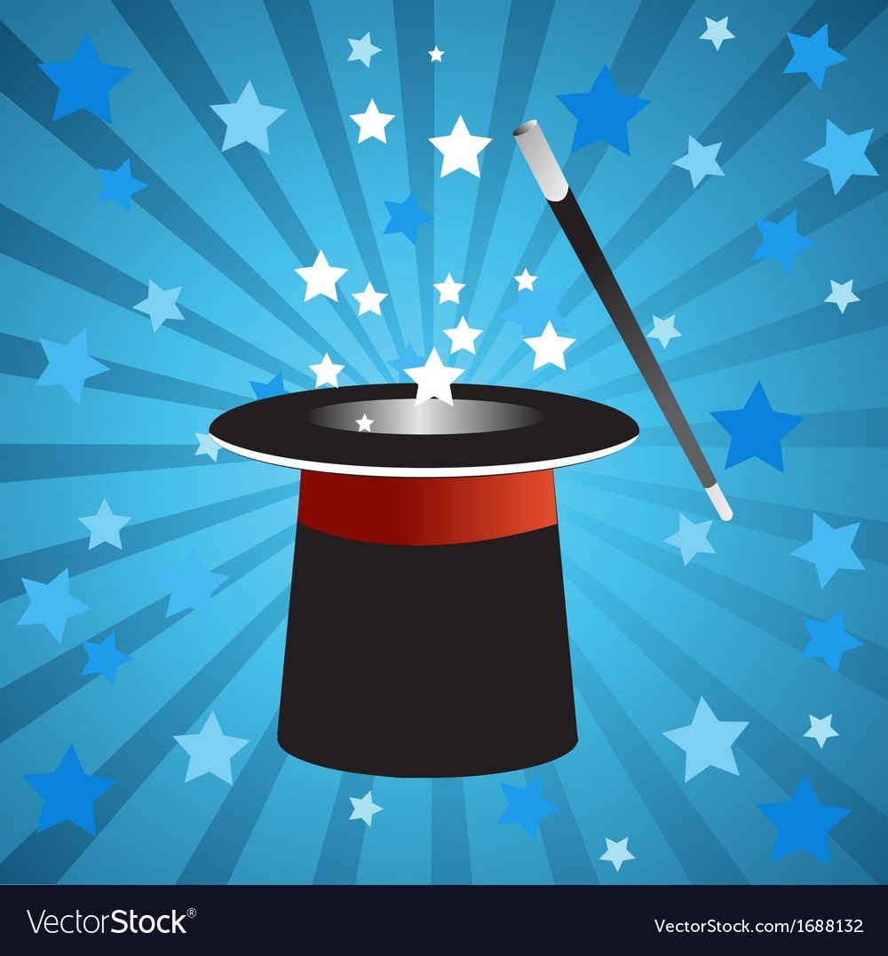 Фокусник открытка