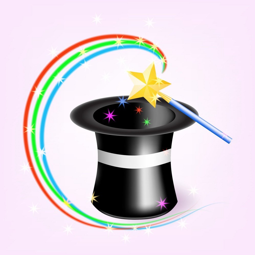 Шляпа фокусника и палочка