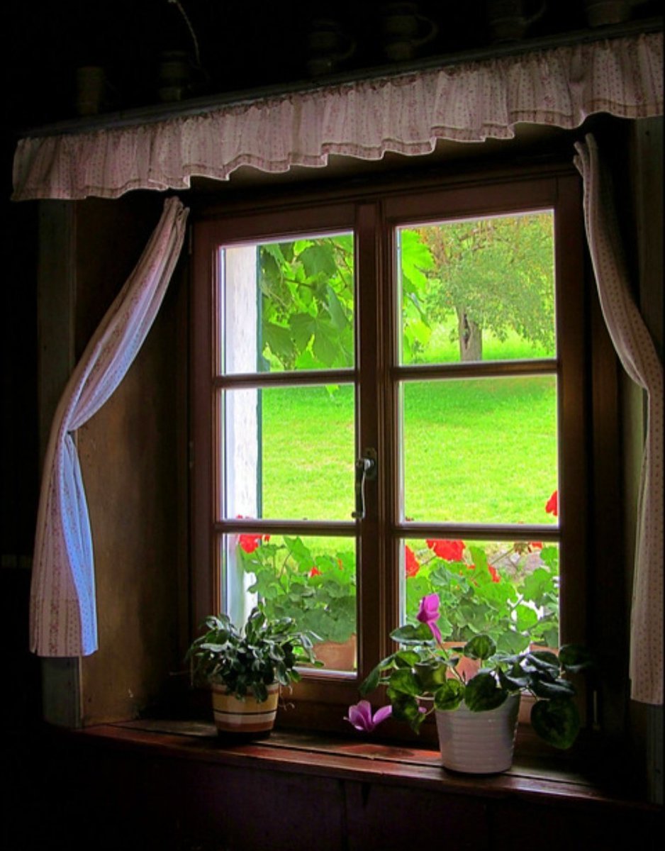 Деревенское окно картинка