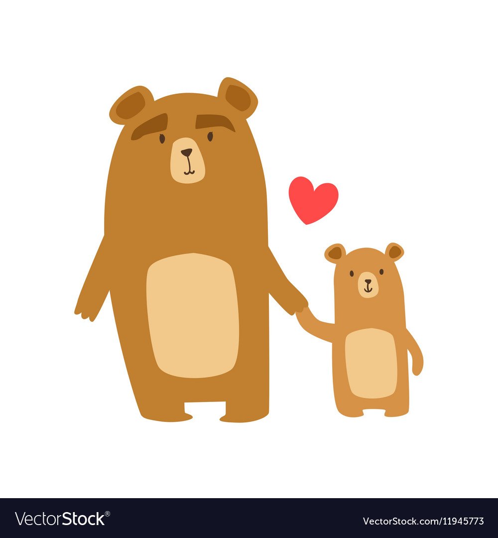 Мишка клипарт акварель PNG