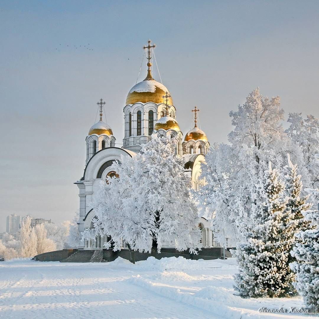 Храмы в Самаре зимой