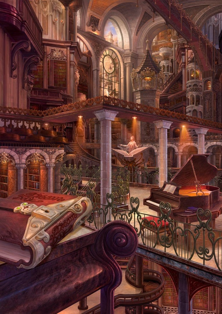 Дворец фэнтези арт Kazumasa Uchio