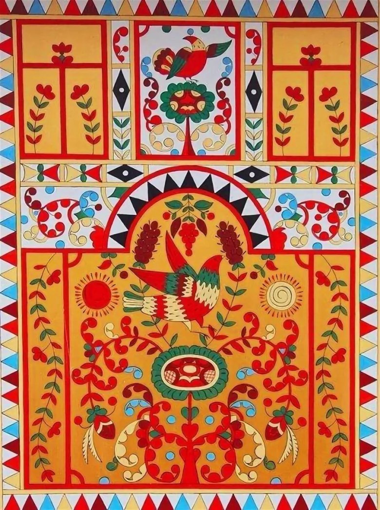 Борецкая роспись дерево жизни