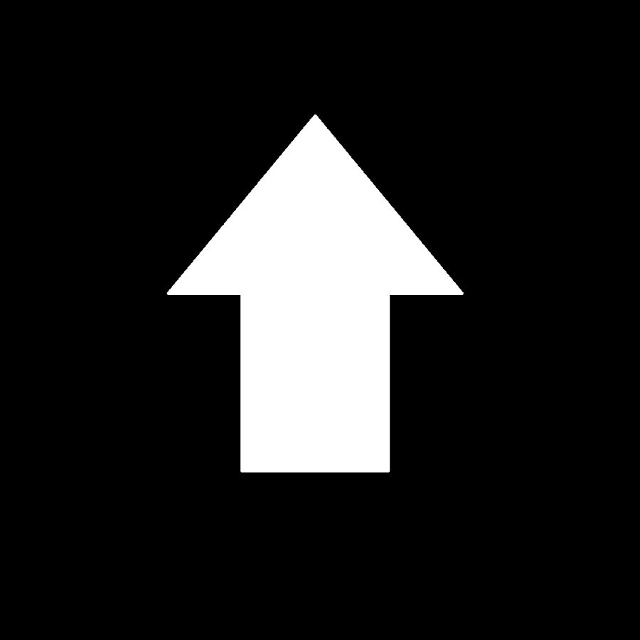 Плавная зеленая стрелка