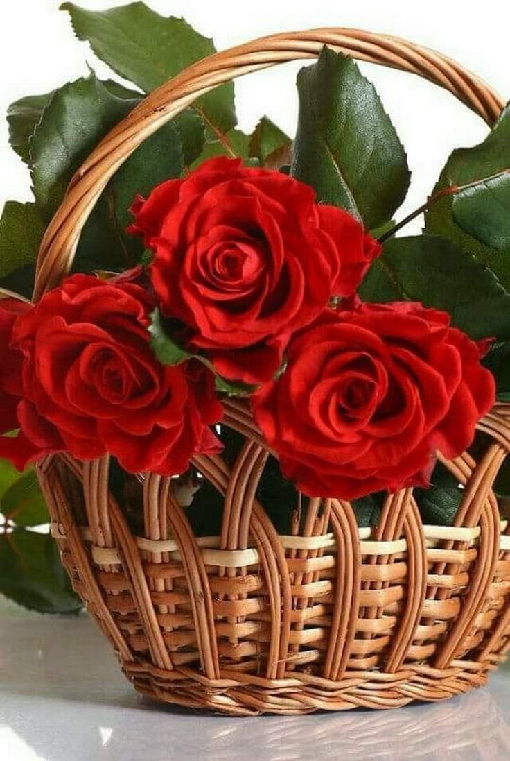 Яркий букет с пожеланием