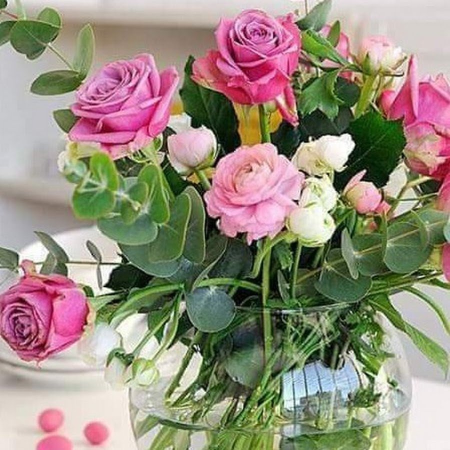 Цветы с пожеланиями