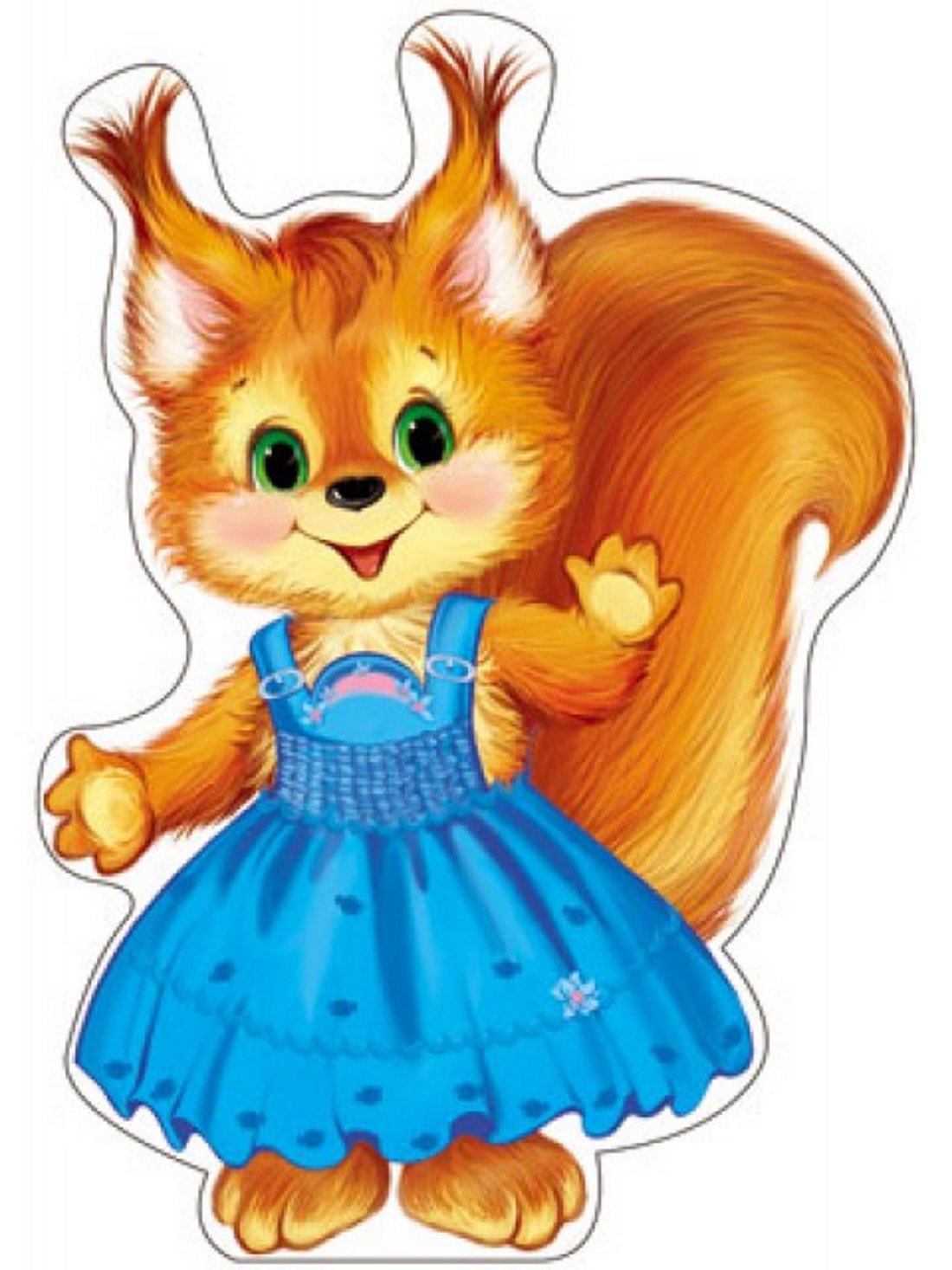 Плакат вырубной "Белочка"