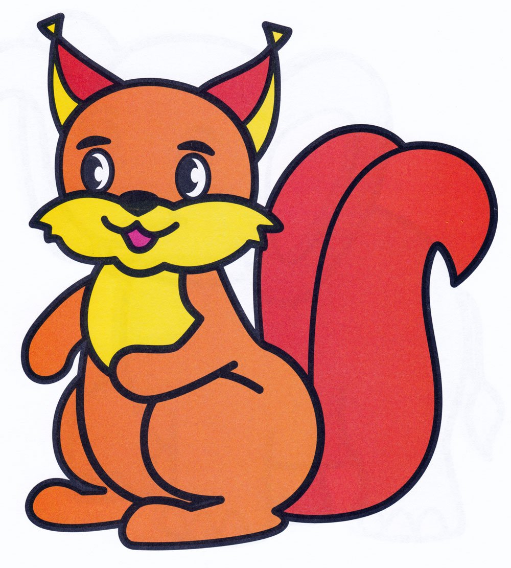 Белка рисунок