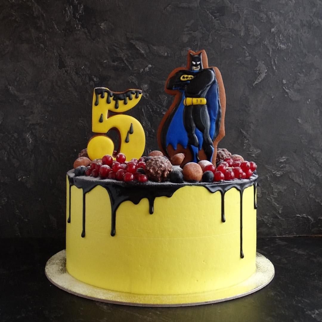 Торт Супергерои Марвел Бэтмен
