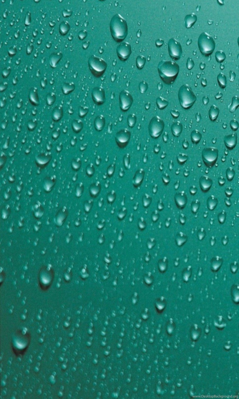 Капли на бирюзовом фоне