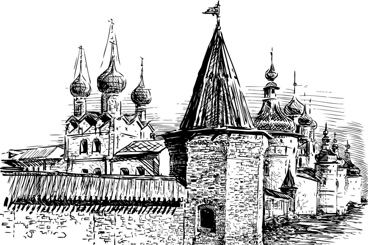 Вектор Кремля Ростова Великого