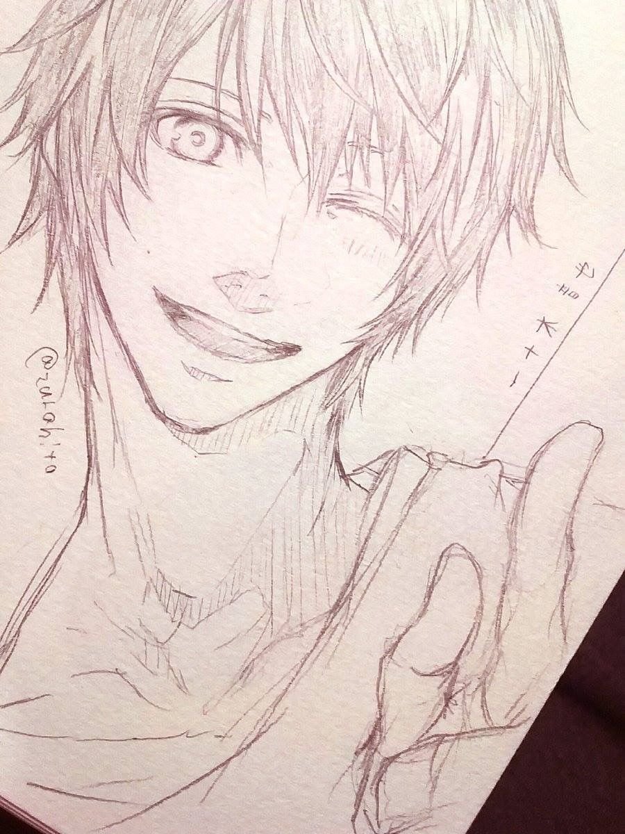 Парень рисунок