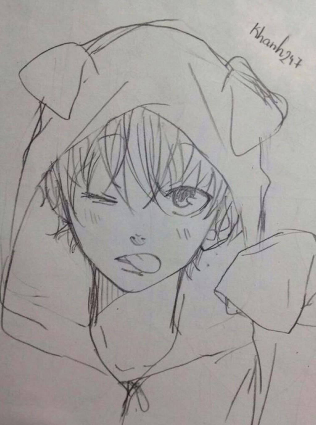 Рисунки аниме для начинающих мальчиков