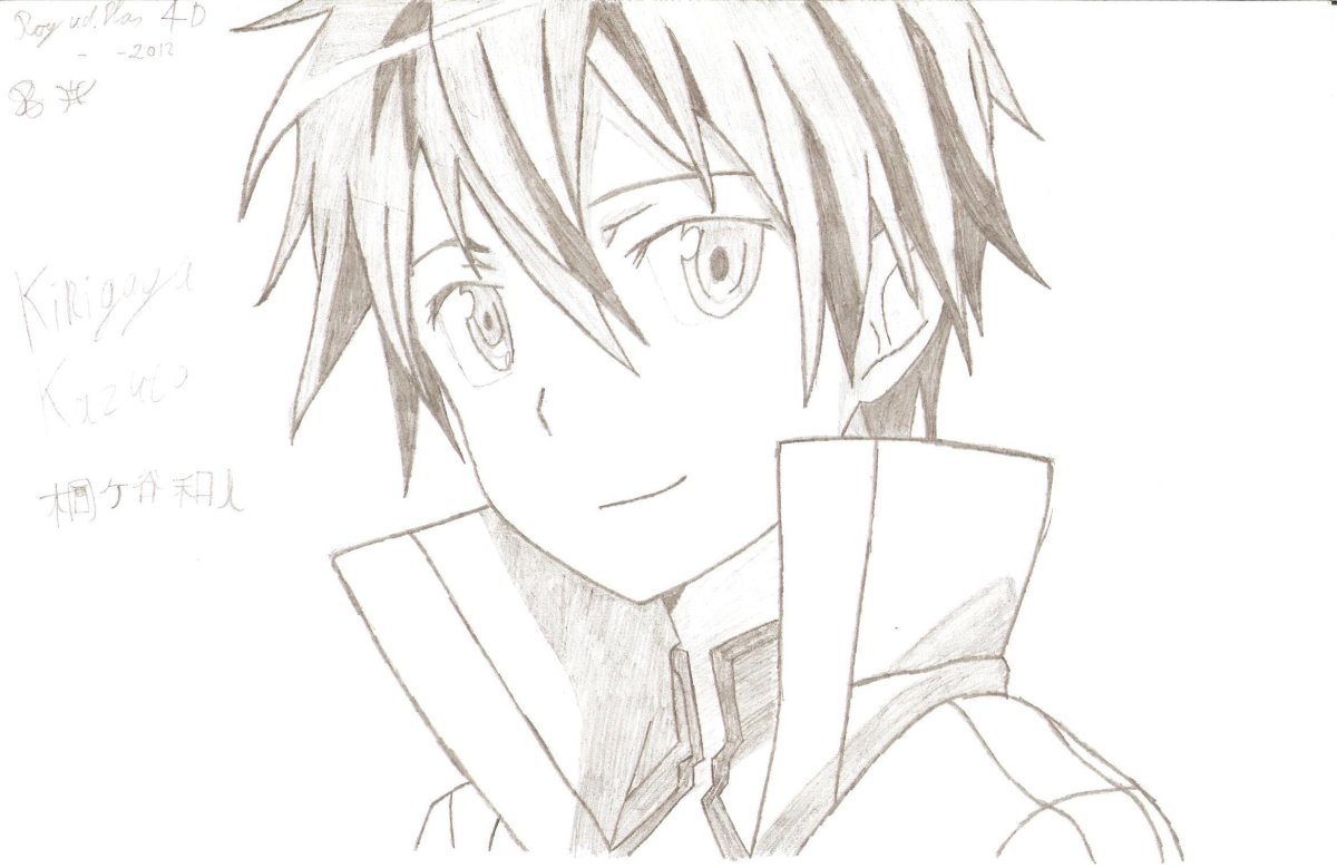 Рисунок парня карандашом