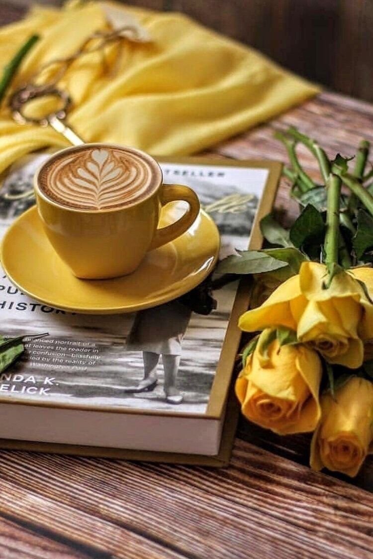 Кофе и цветы