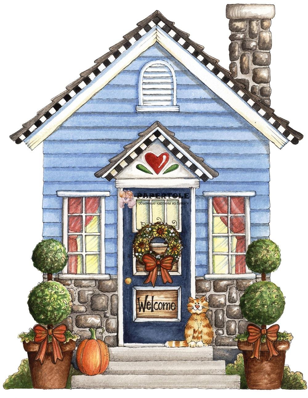 Домик иллюстрация