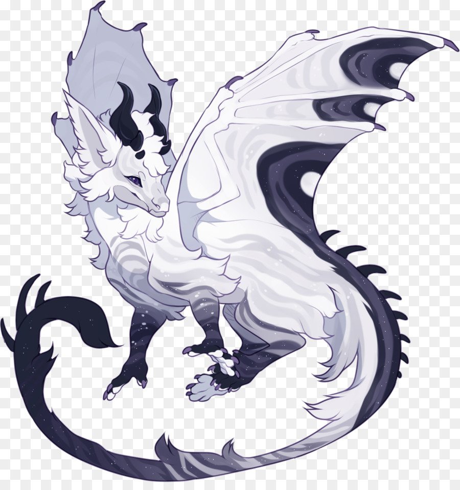 Дракоконы на белом фоне