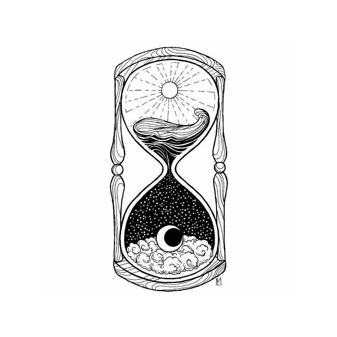 Песочные часы в песке