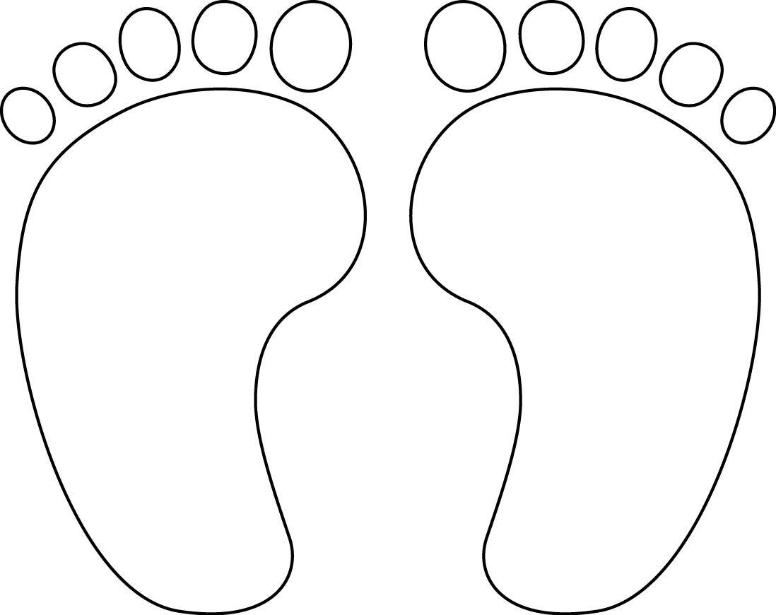 Трафарет ноги