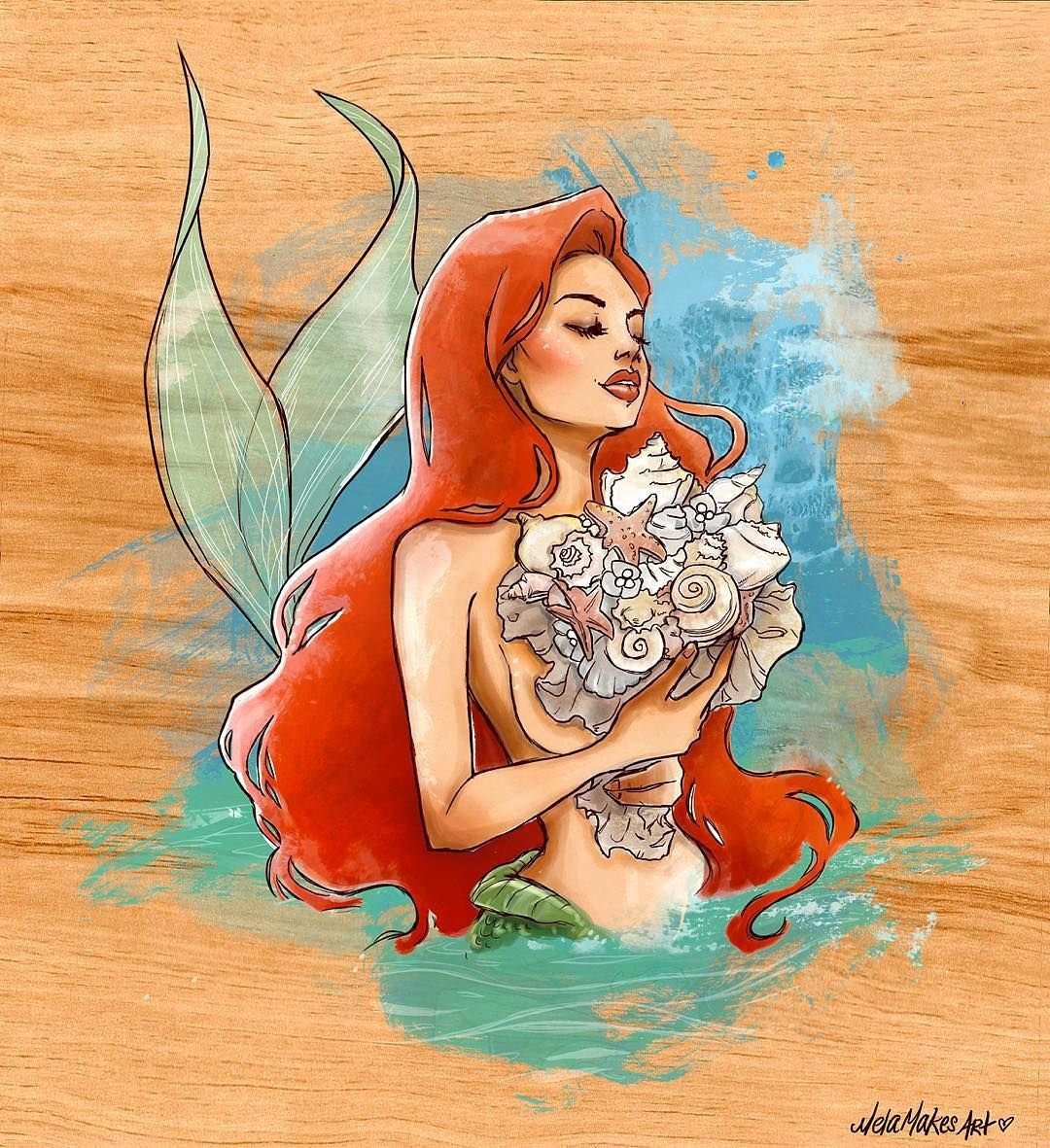 Герой Русалочка искусства