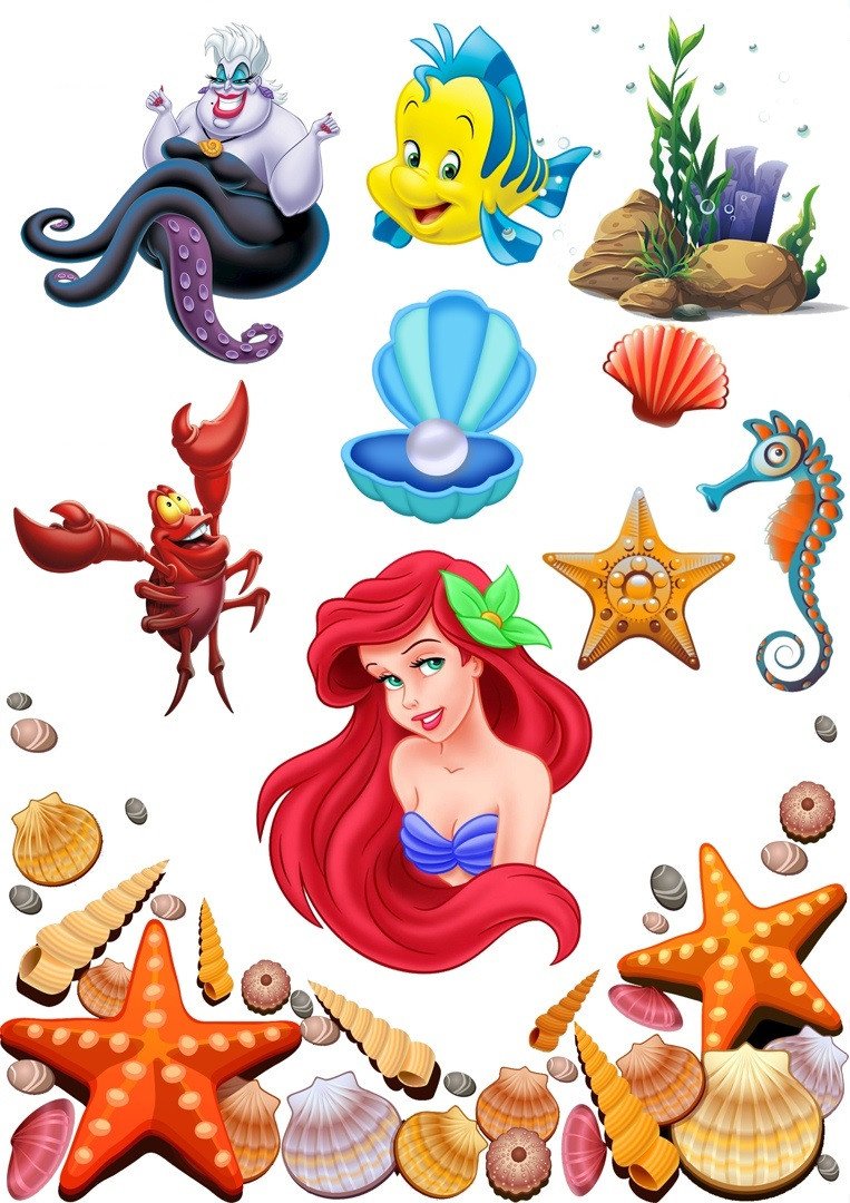 Сахарная печать Русалочка Ариэль