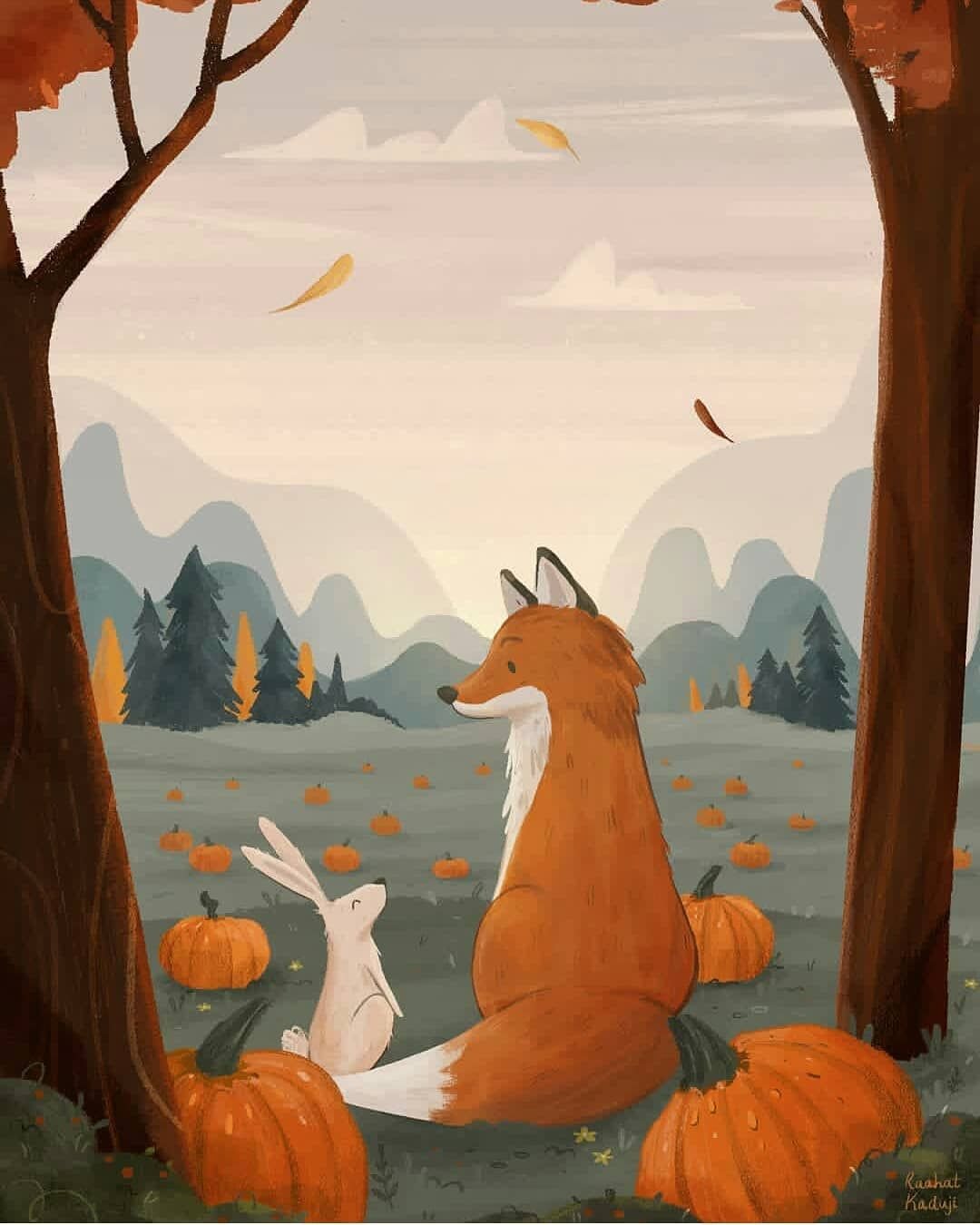 Осенние иллюстрации