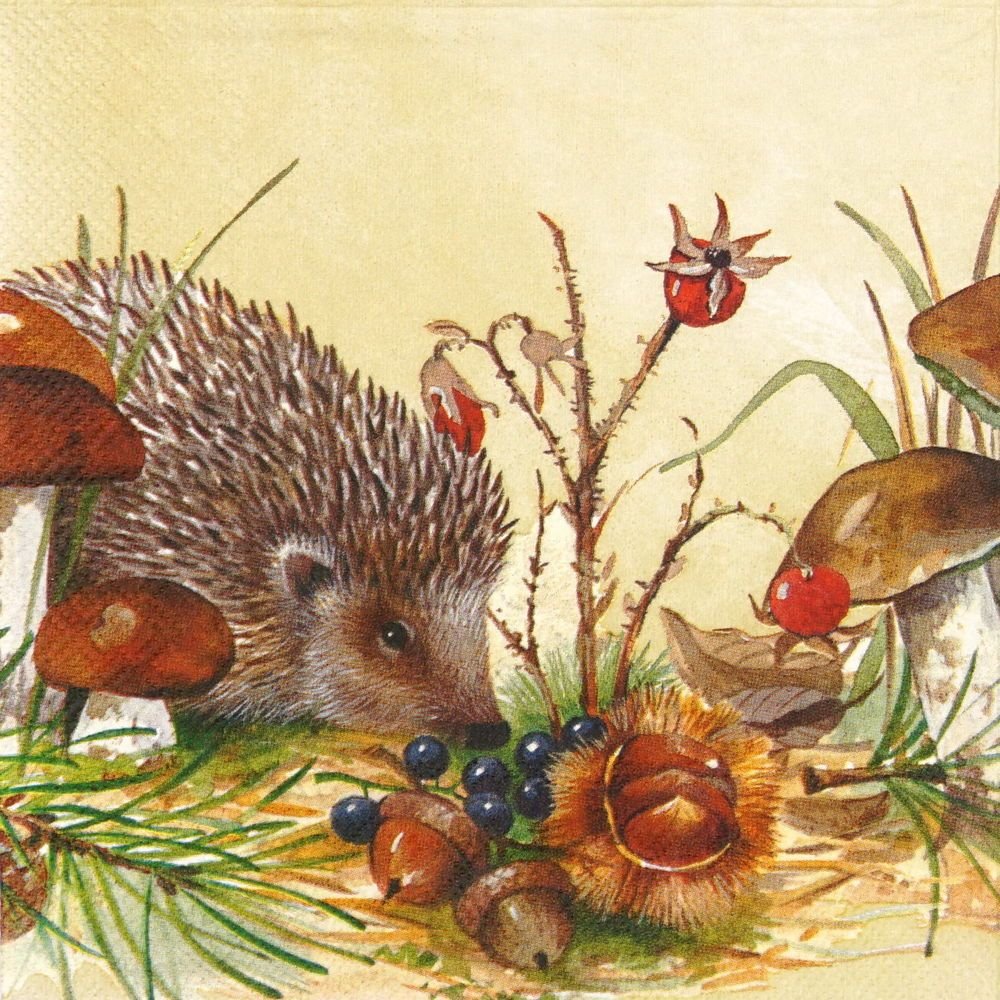 Ежики для декупажа