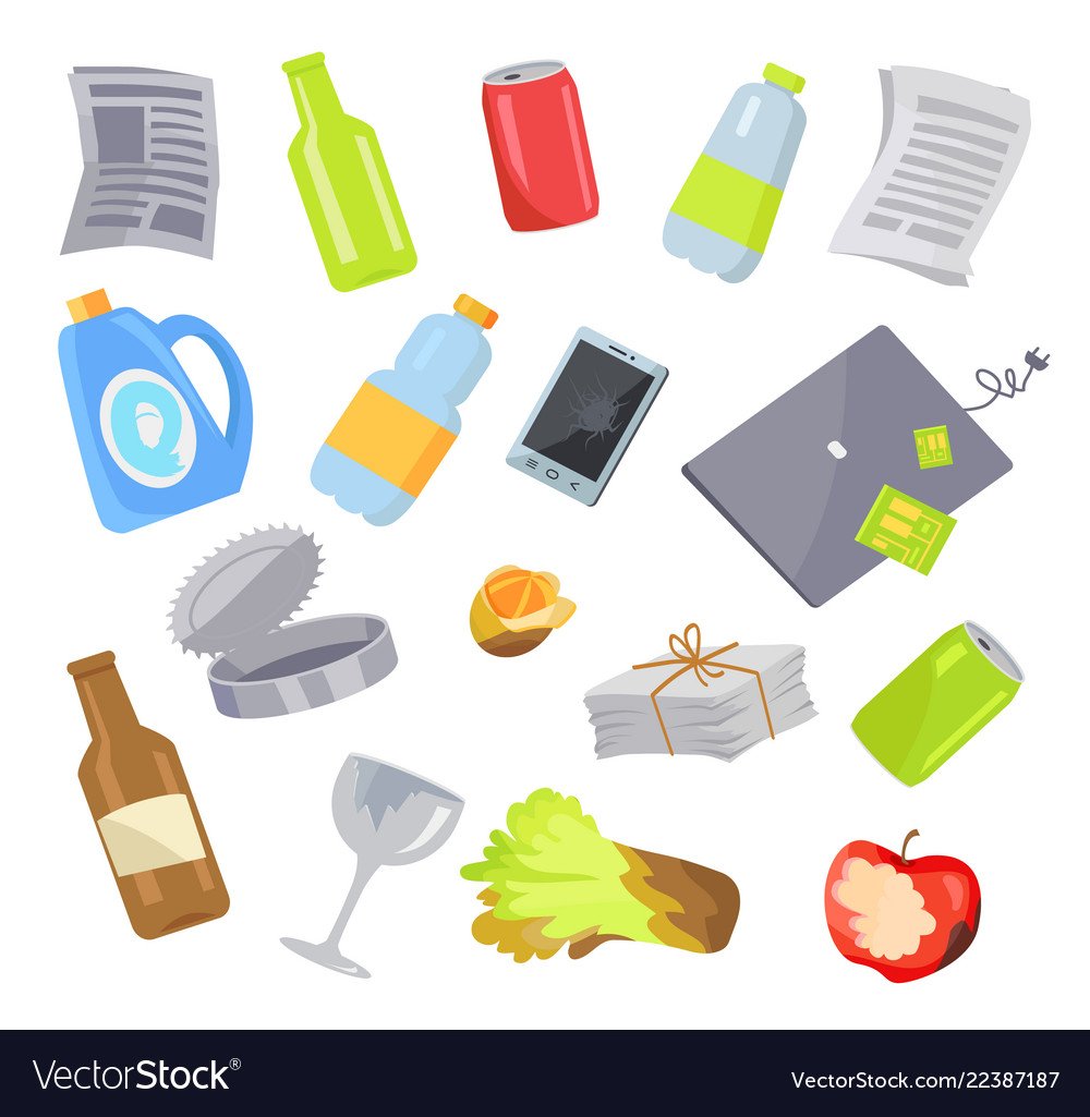 Предметы мусора бумажные