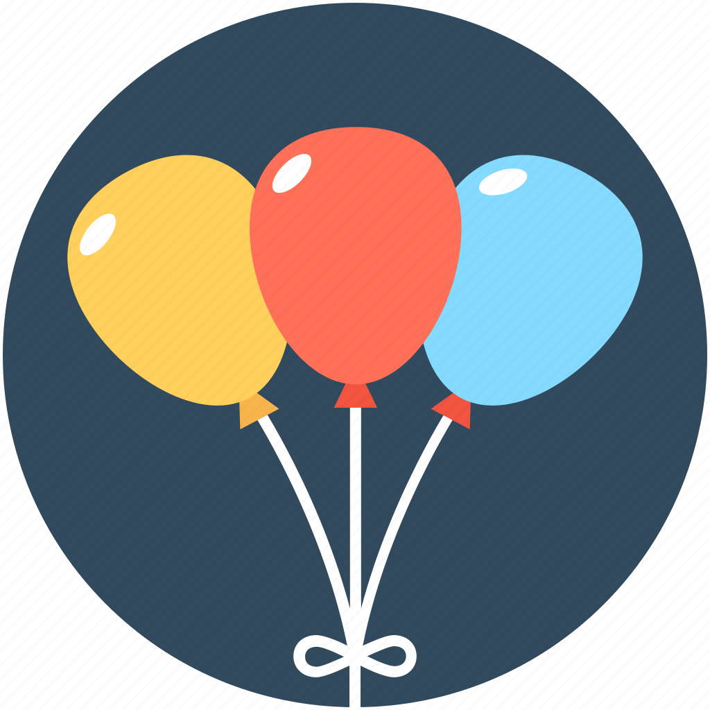 Связка воздушных шаров на прозрачном фоне