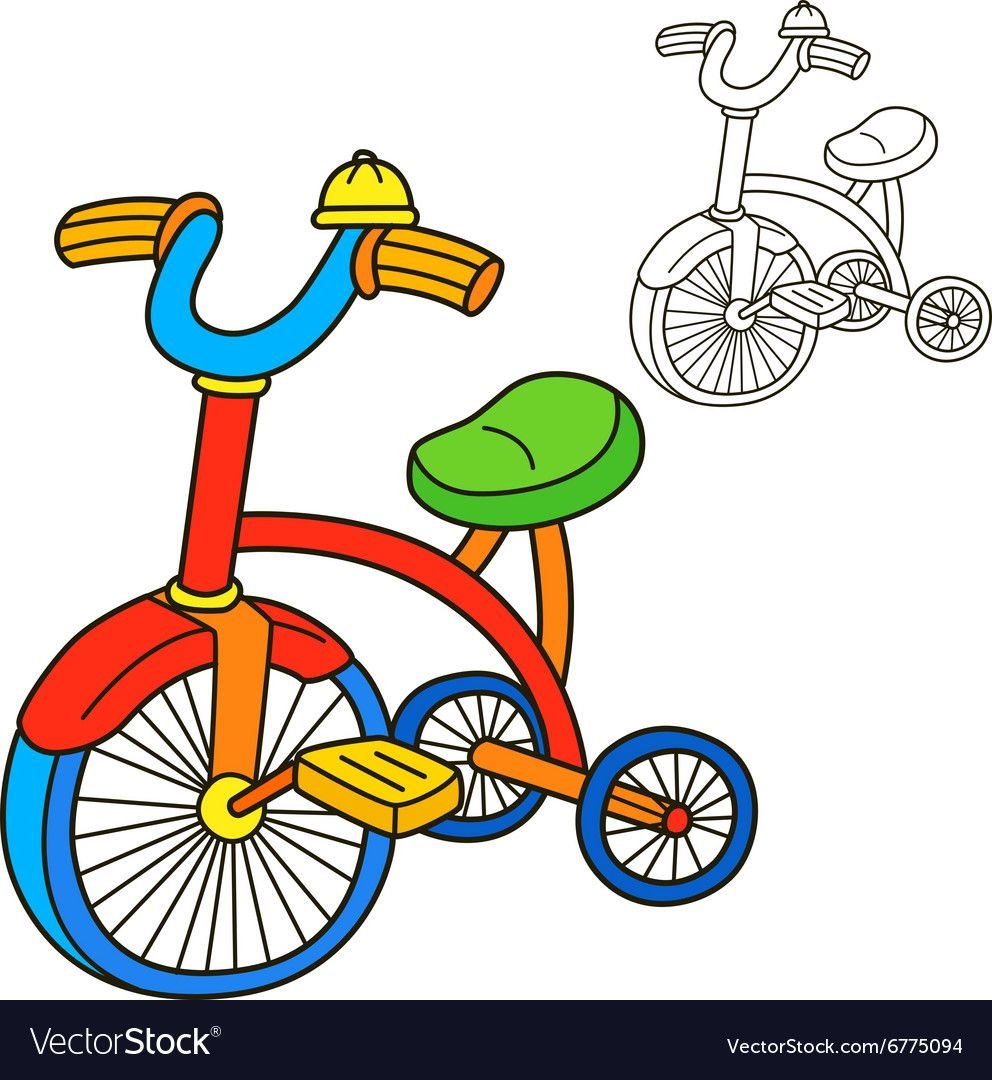 Детский велосипед вектор