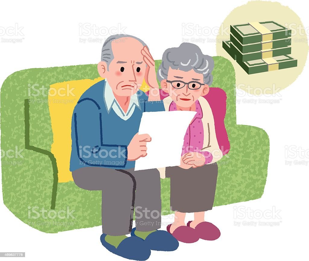 Молодые пенсионеры иллюстрация