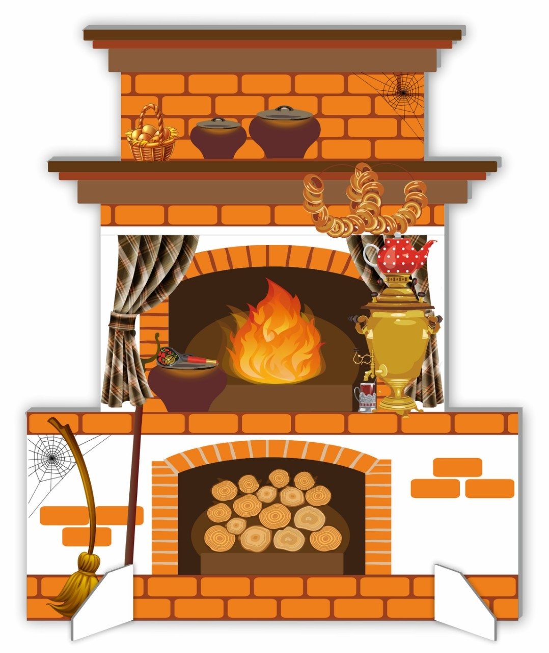 Печка в избе